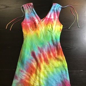 Tie Dye Linen Dress
